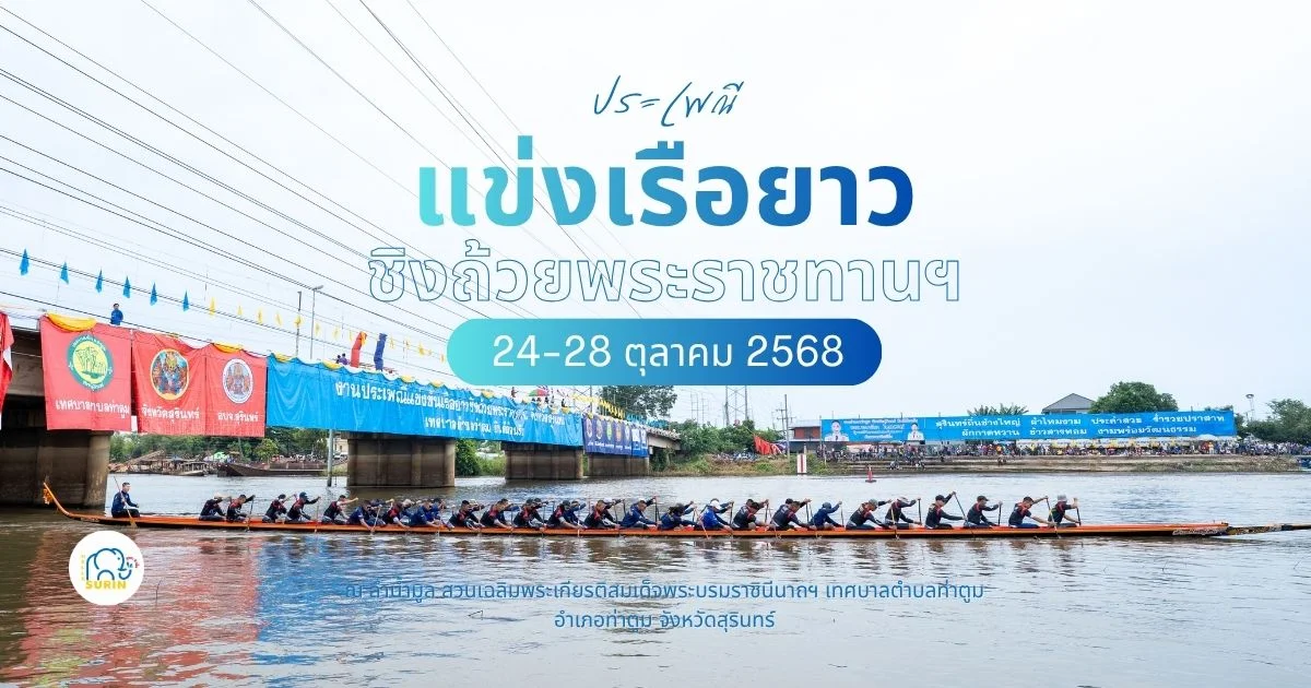 banner ประเพณีแข่งเรือยาว